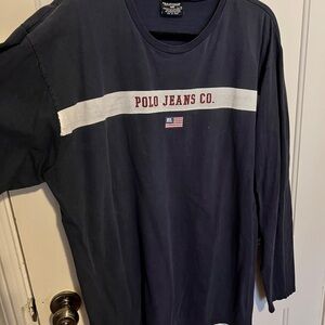 Polo by Ralph Lauren Dark Blue Long Sleeve Tee